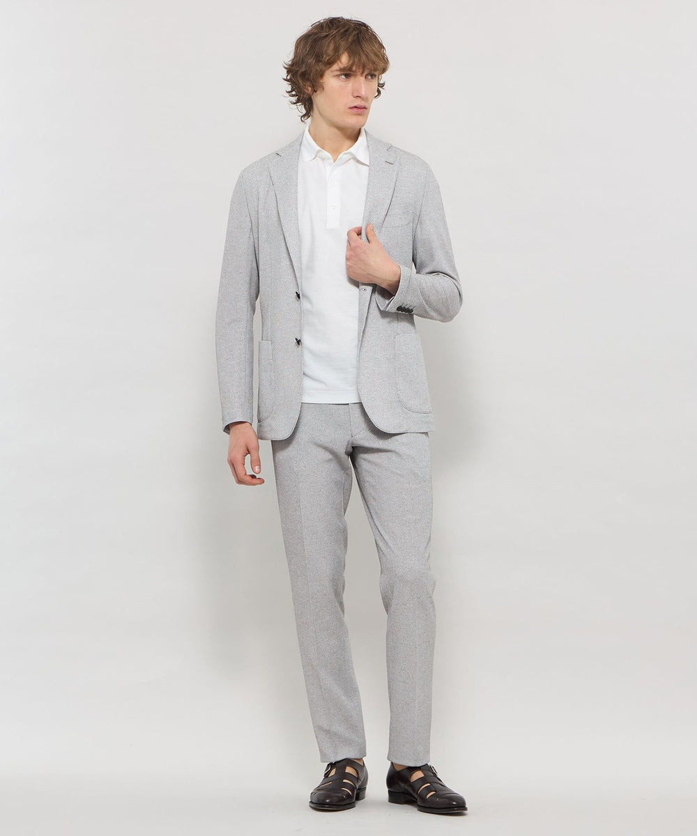 WEB・一部店舗限定】【BREASY JACKET】メランジメッシュジャージー