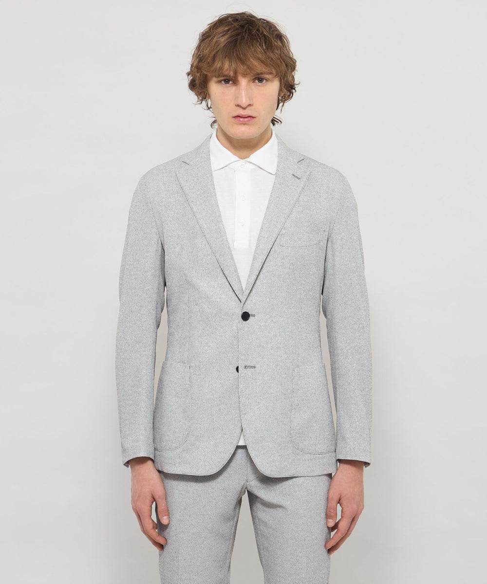 WEB・一部店舗限定】【BREASY JACKET】メランジメッシュジャージー