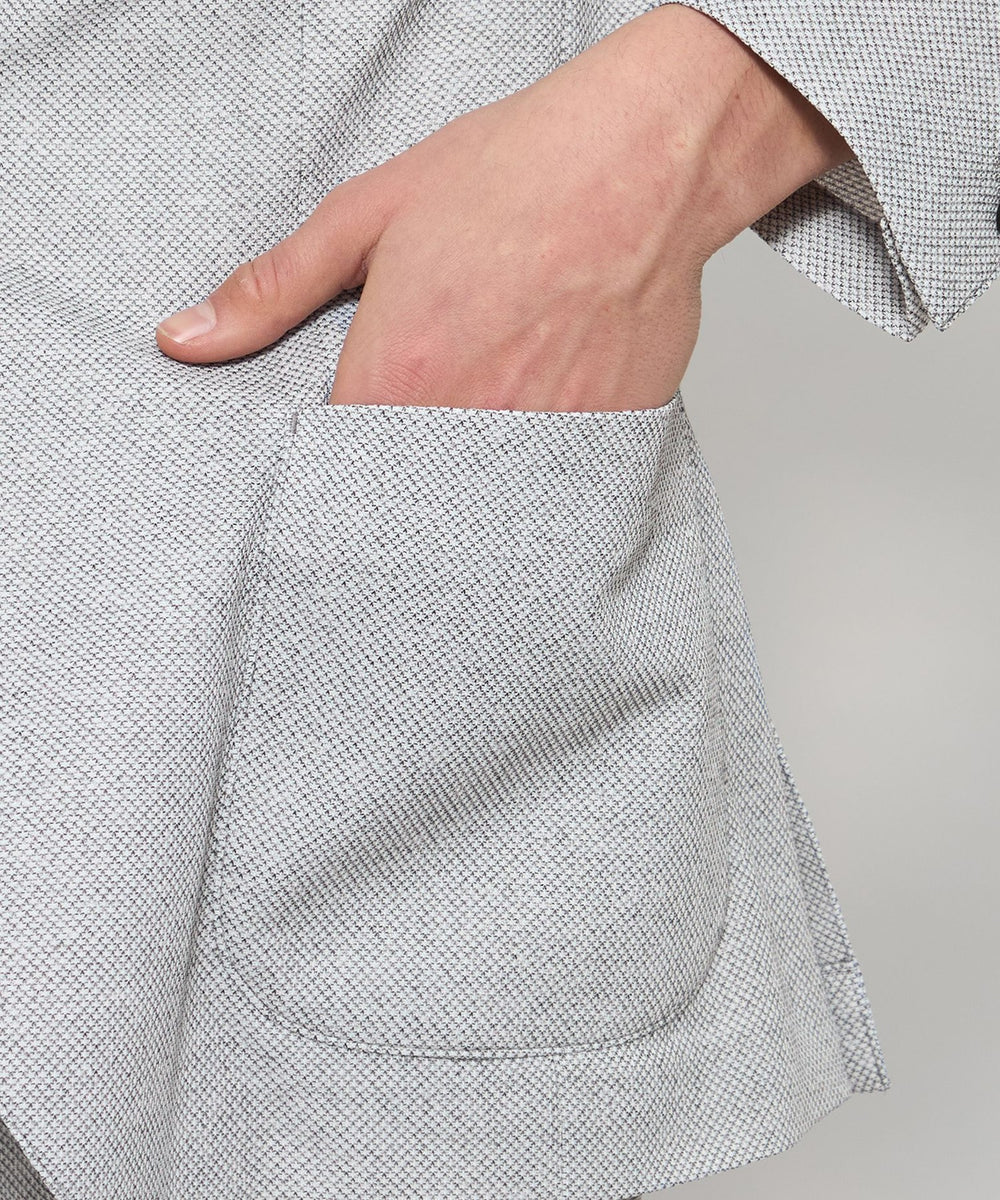 WEB・一部店舗限定】【BREASY JACKET】メランジメッシュジャージー