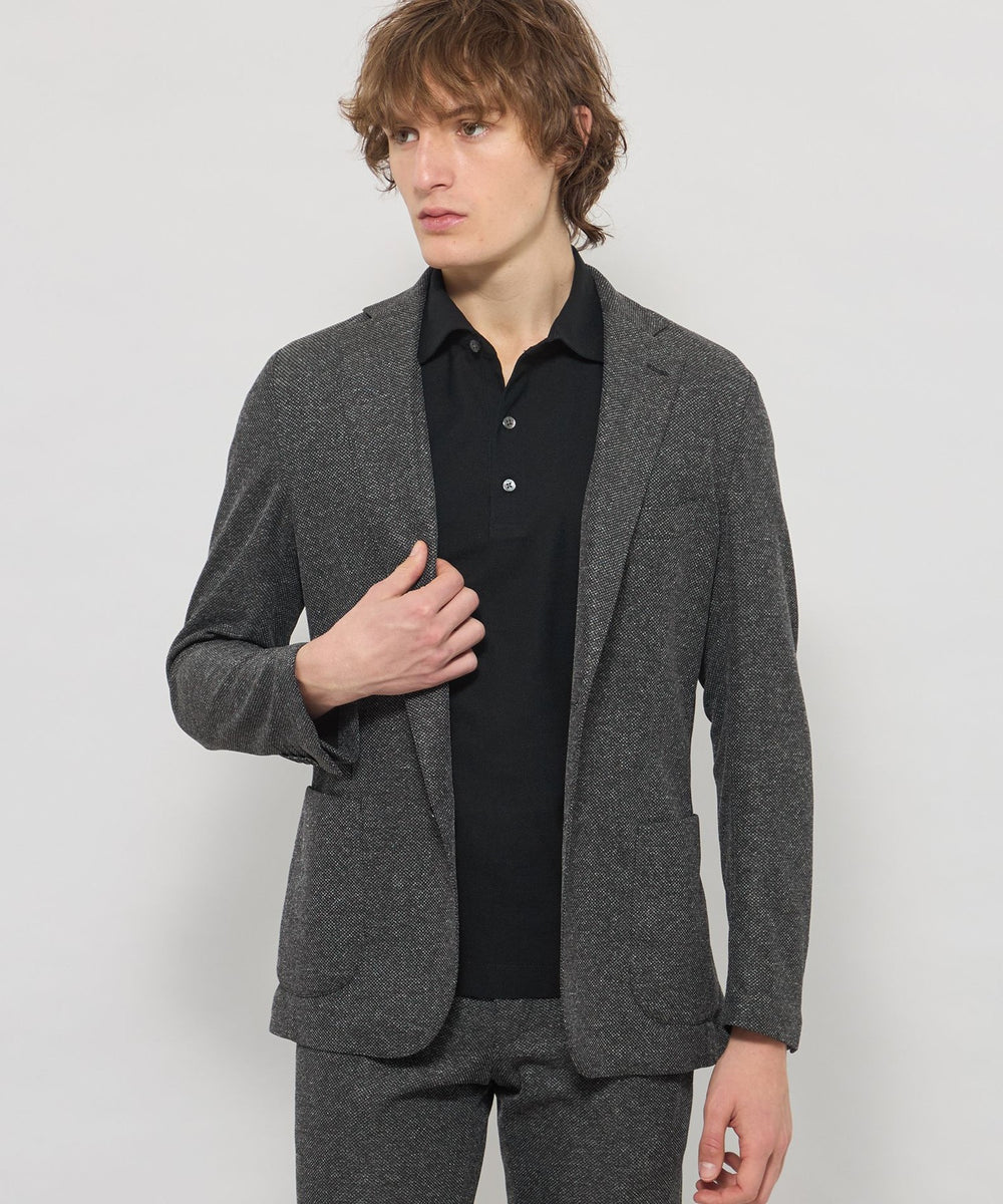 WEB・一部店舗限定】【BREASY JACKET】メランジメッシュジャージー