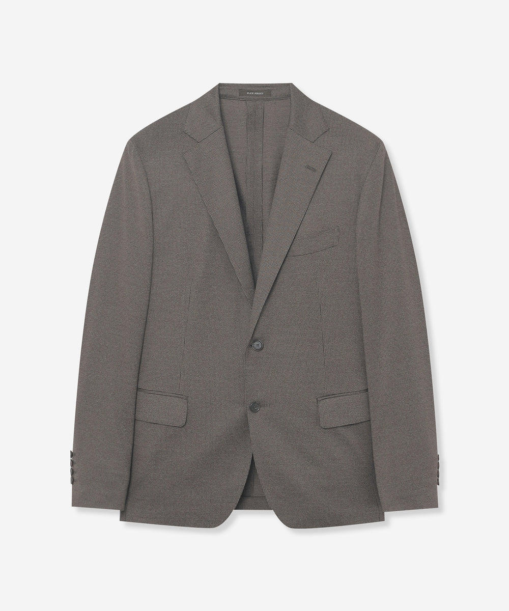 FLEX JERSEY】ハイゲージジャカードハウンドトゥースセットアップ