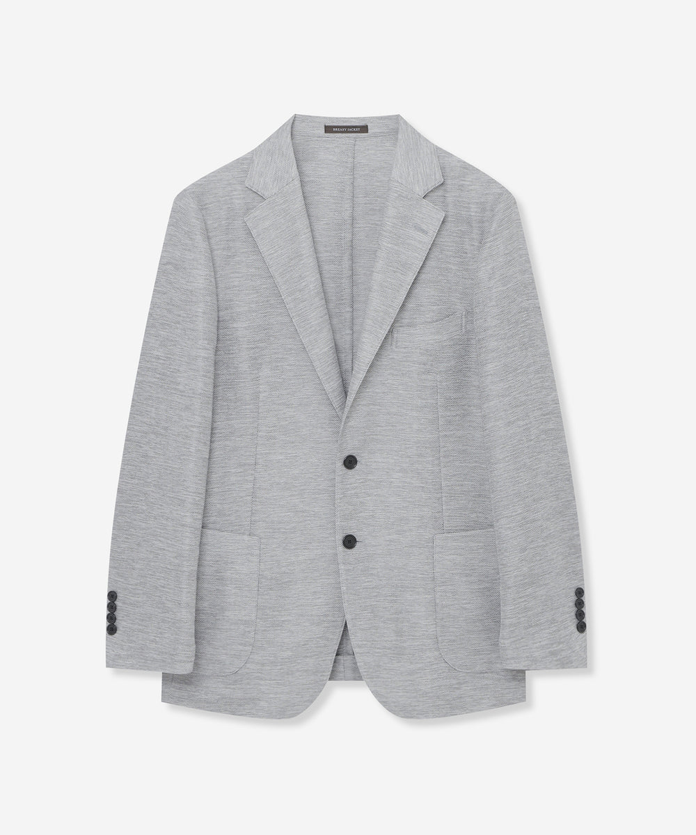 J7054 美品 ブリオーニ 現行シルクリネンバーズアイジャケット グレー 50 ブリオーニ Brioni】合い物カシミヤ100%ジャガード織りジャケット 58