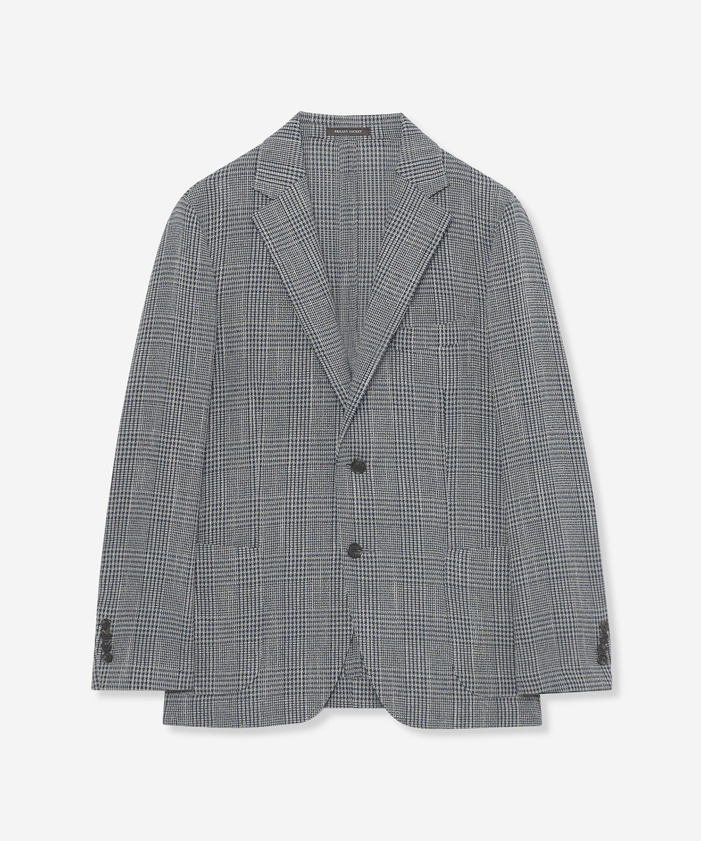 LEON掲載】【BREASY JACKET】LENO CLOTH グレンチェックジャケット