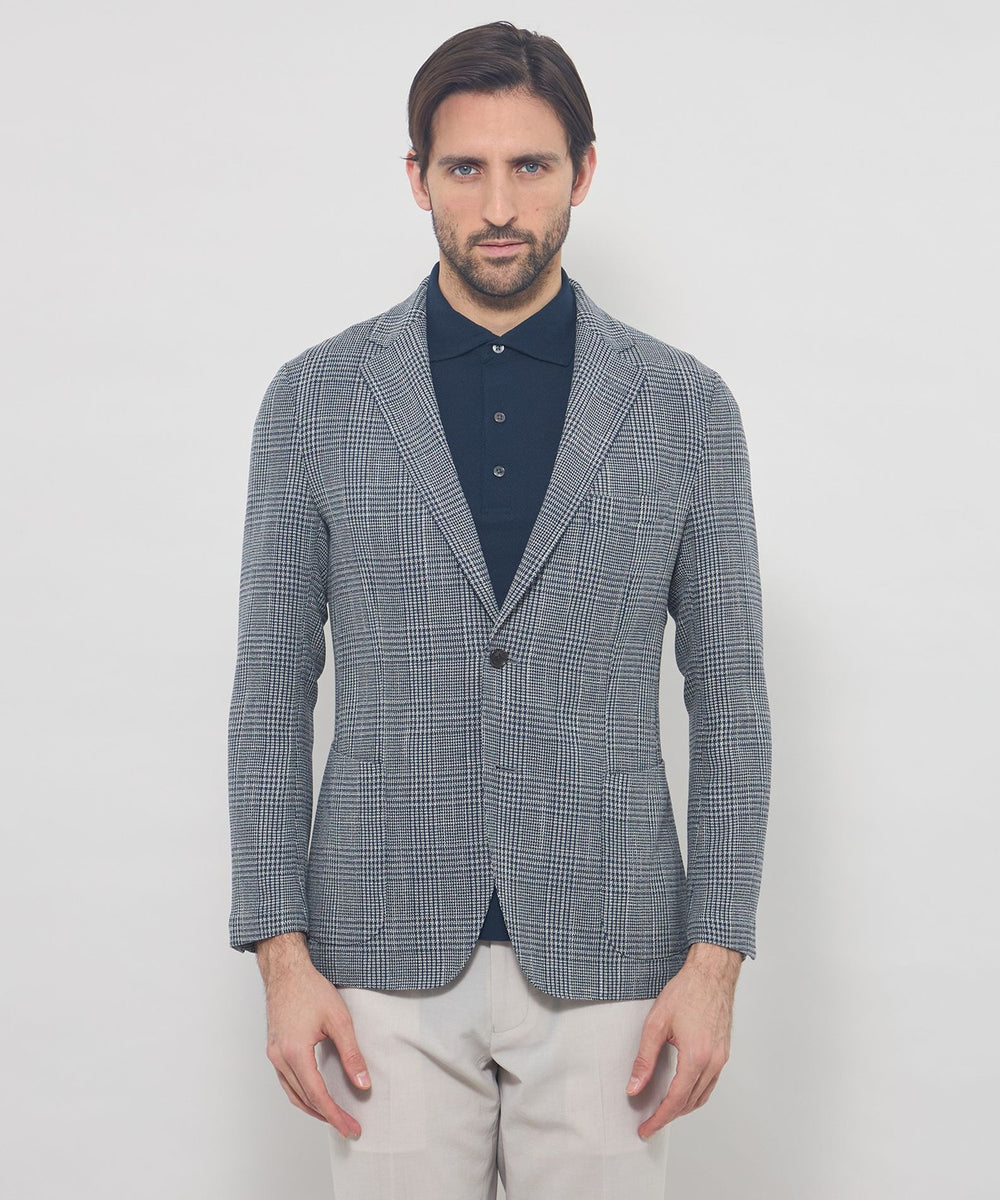 LEON掲載】【BREASY JACKET】LENO CLOTH グレンチェックジャケット