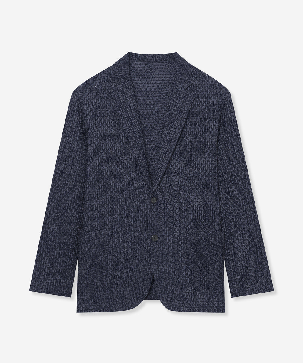 BONBOM ニットジャケット ネイビー ハニカムニットジャケット(ジャケット)｜MACKINTOSH LONDON