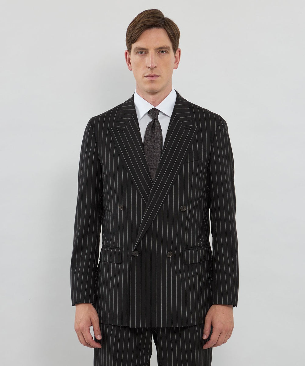 ANGELICO/アンジェリコ】ピンストライプ ダブルブレステッド4B