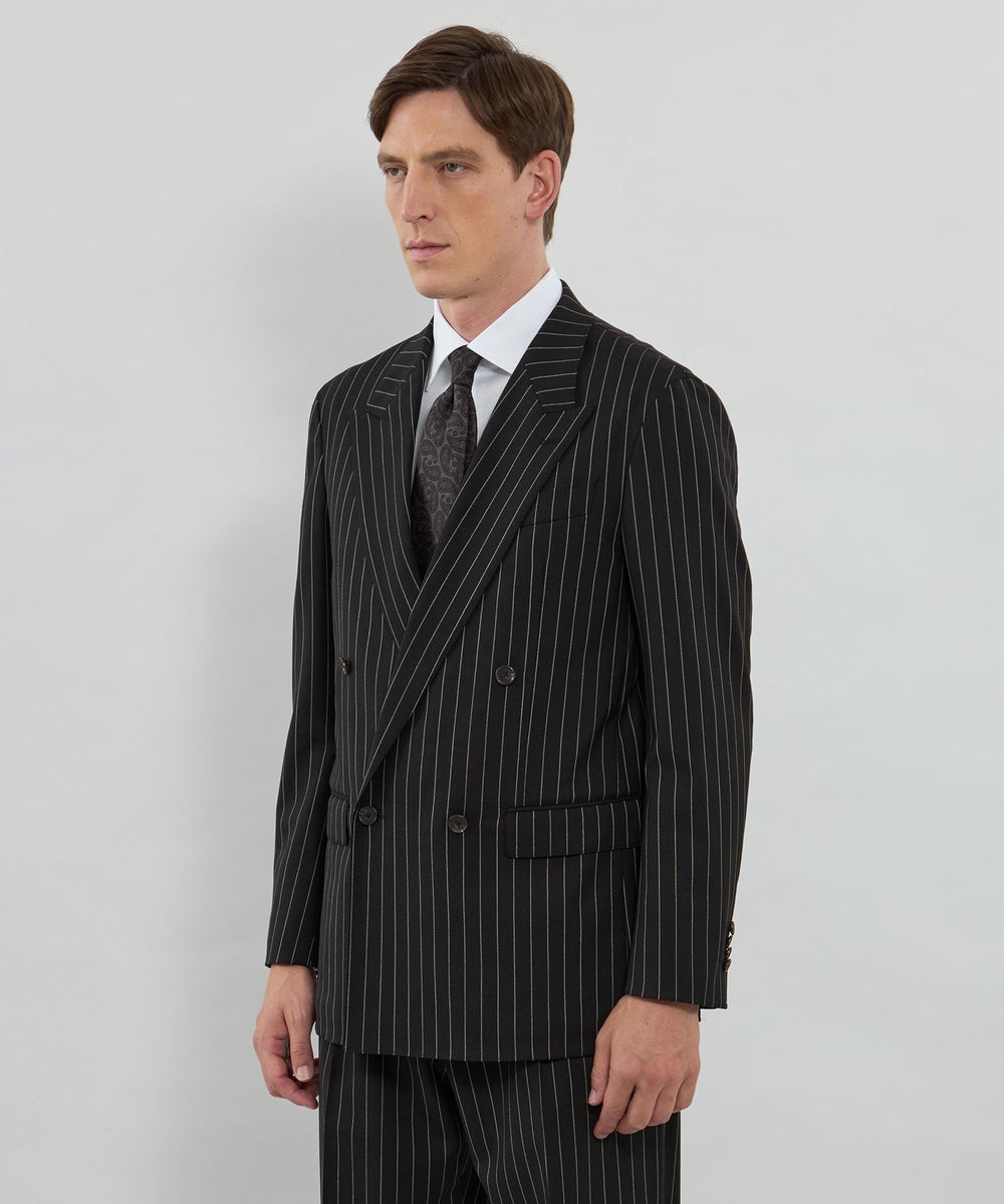 ANGELICO/アンジェリコ】ピンストライプ ダブルブレステッド4B