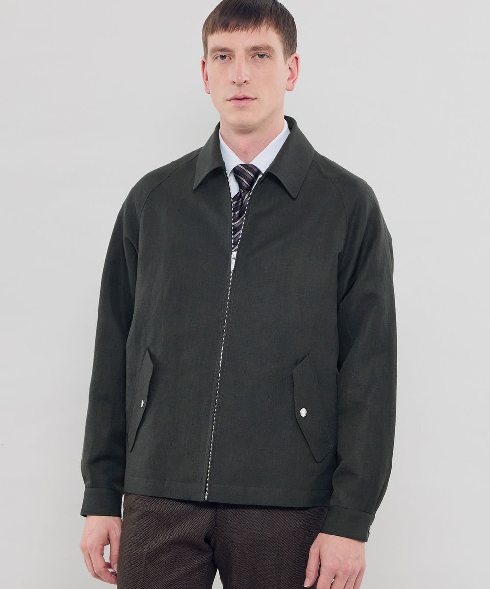 【美品】ザリラクス ハリントンジャケット 22AW メルトン ウール ネイビー THE RERACS（ザ リラクス） ザ リラクス 23AW BALCOLLAR HARRINGTON