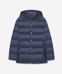 MACKINTOSH ネイビー ダウンジャケット フード付き シンセティックフーデッドダウンアウター(ブルゾン)｜MACKINTOSH