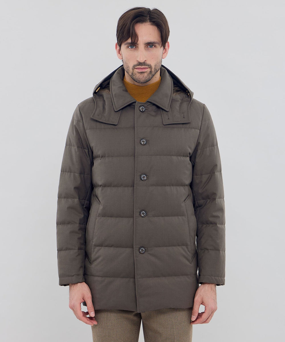 【新品、未使用】ウールサキソニーフーデッドロングダウンアウター 楽天市場】【SALE／22%OFF】ウールサキソニーフーデッドロングダウン