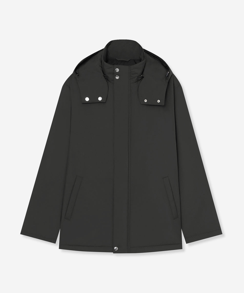 マッキントッシュロンドン　黒のフード付きブルゾン　Mサイズ 　秋冬 CROFTON】【HEAVENRY LIGHT CLOUD】ライトウェイトフーデッドブルゾン