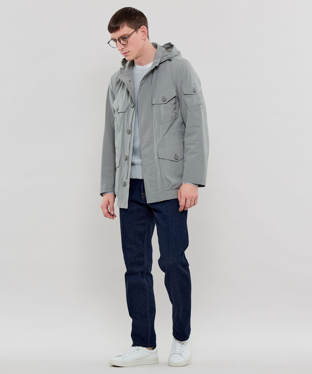 【MONOTONE】バーバリーロンドン　ミリタリージャケット　40 NYLON】ストレッチナイロン PAC】【FLEX BERWICK】【FEATHER-TECH ジャケット・アウター