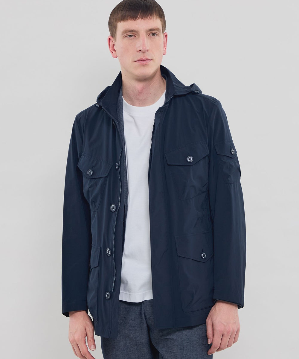 マッキントッシュ ロンドン ブルゾン Weather proofed Leather】レザーシングルライダースジャケット