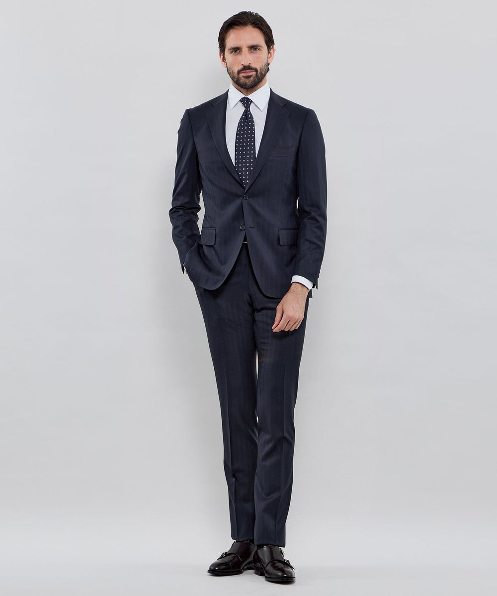 NEW BRIDGE】Super150's シャドーストライプスーツ(スーツ