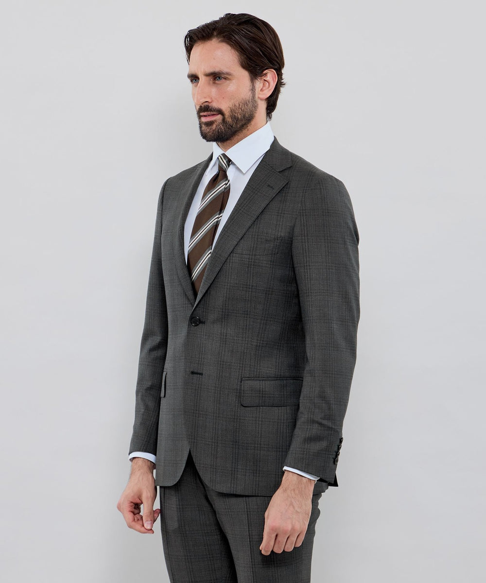 NEW BRIDGE】Super150's コンビネーションチェックグレースーツ