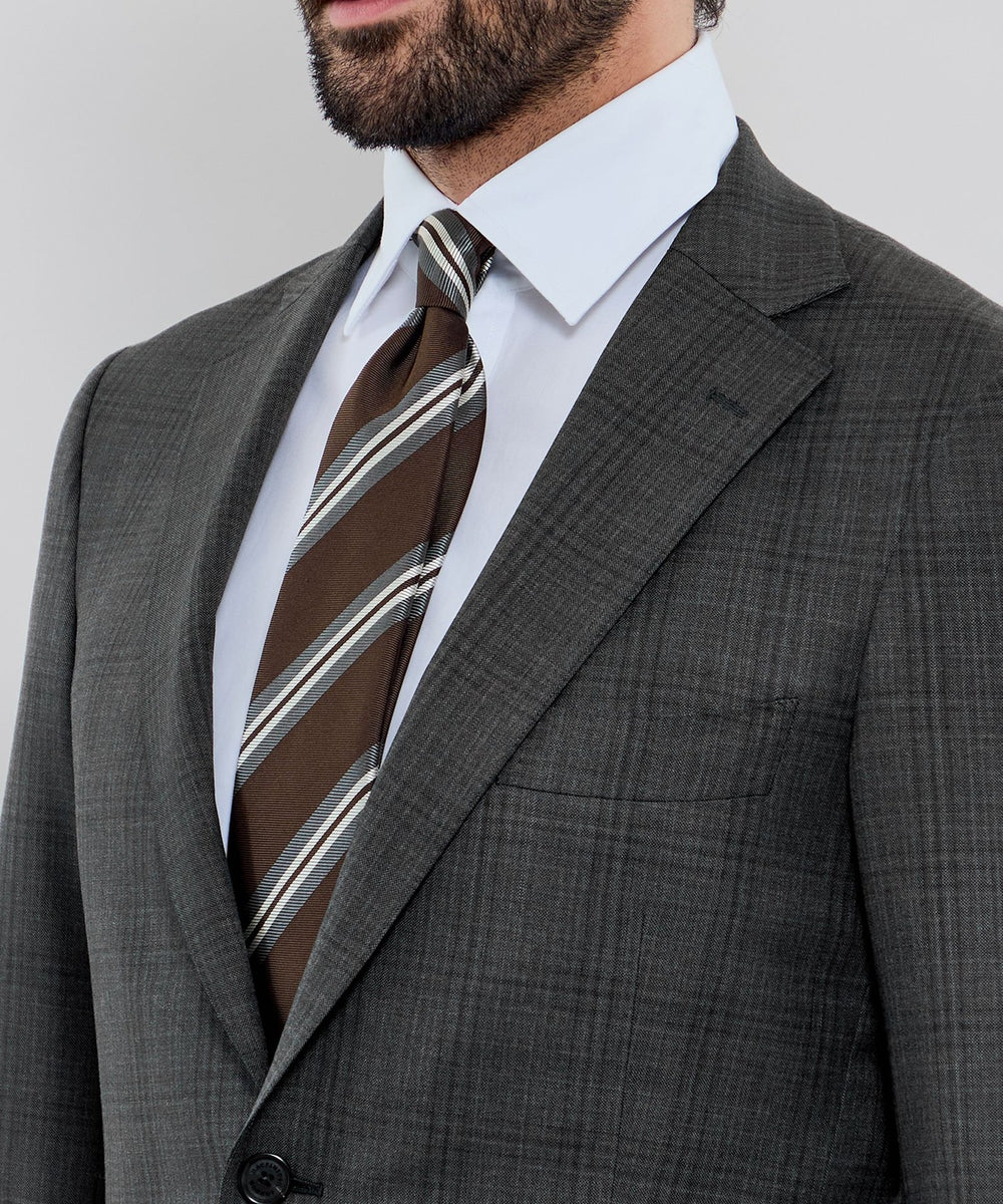 NEW BRIDGE】Super150's コンビネーションチェックグレースーツ(スーツ