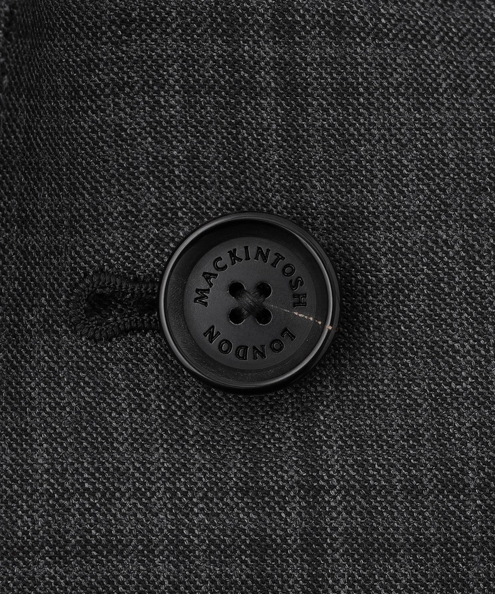 新品　マッキントッシュ　ハイツイストメッシュワンピースM濃紺66000円サンプル NEW BRIDGE】Super150's コンビネーションチェックグレースーツ(スーツ