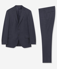 MACKINTOSH LONDON ビジネススーツ ネイビー Lサイズ相当 NEW BRIDGE】【LoroPiana Fabric】マイクロチェックスーツ(スーツ