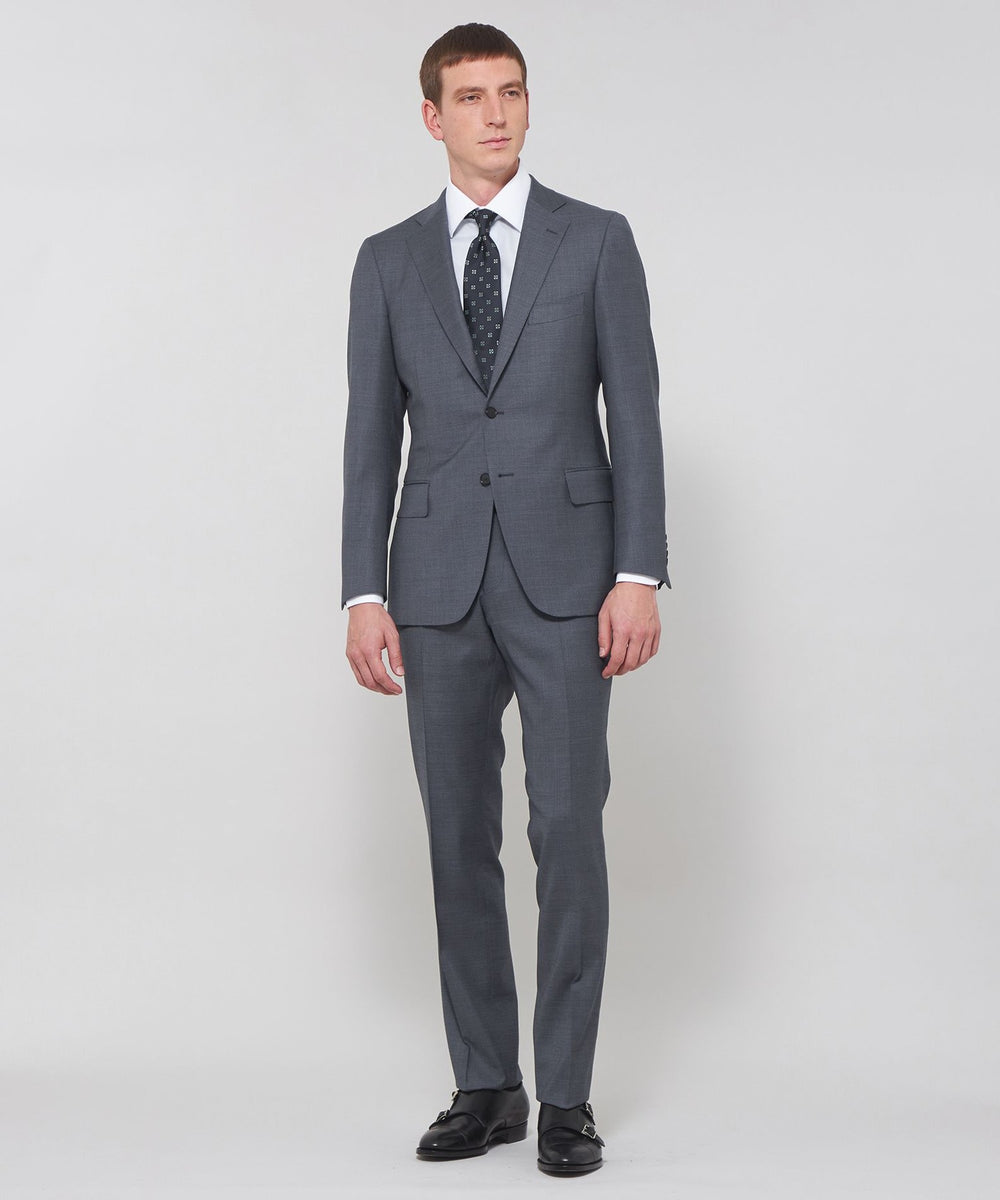 NEW BRIDGE】【LoroPiana Fabric】マイクロチェックスーツ(スーツ
