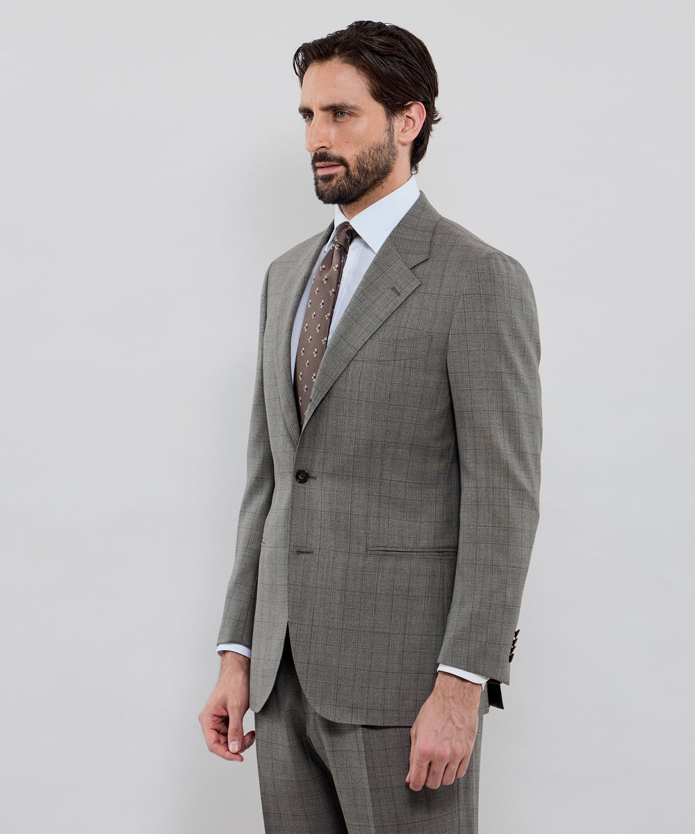 ウールシルク グレンチェックスーツ(スーツ)｜MACKINTOSH LONDON