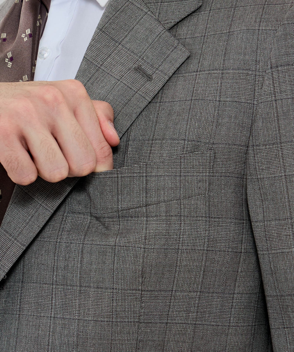 ウールシルク グレンチェックスーツ(スーツ)｜MACKINTOSH LONDON