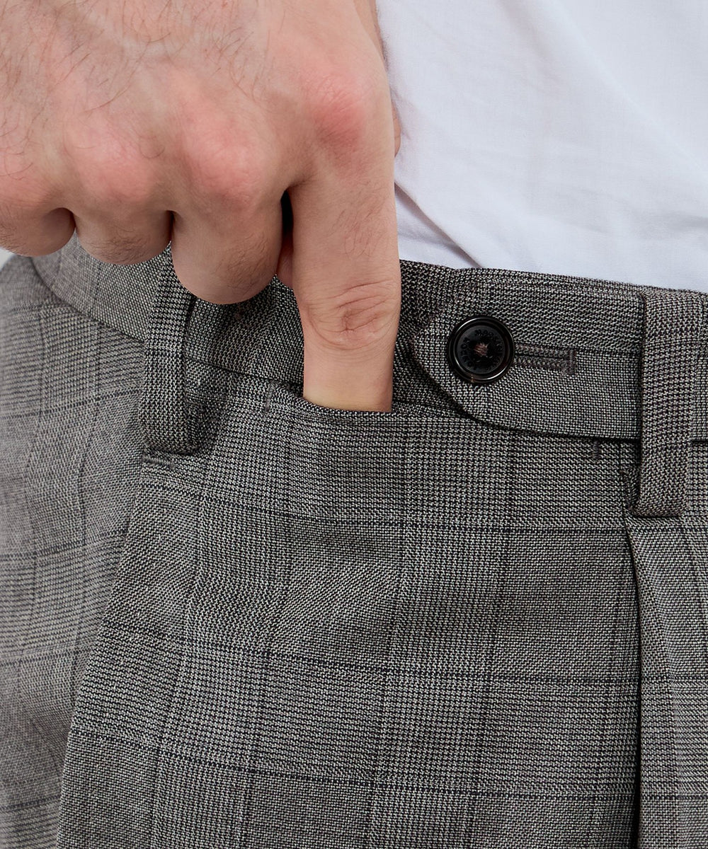 ウールシルク グレンチェックスーツ(スーツ)｜MACKINTOSH LONDON