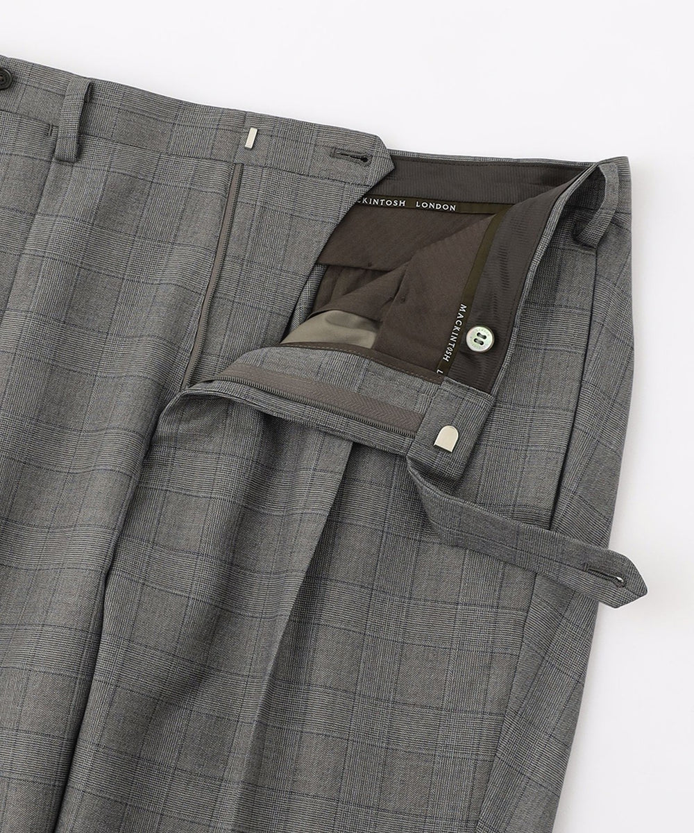 マッキントッシュ ロンドン フランネルジャケット ウール アルパカ チェック ウールシルク グレンチェックスーツ（G1H81621＿＿