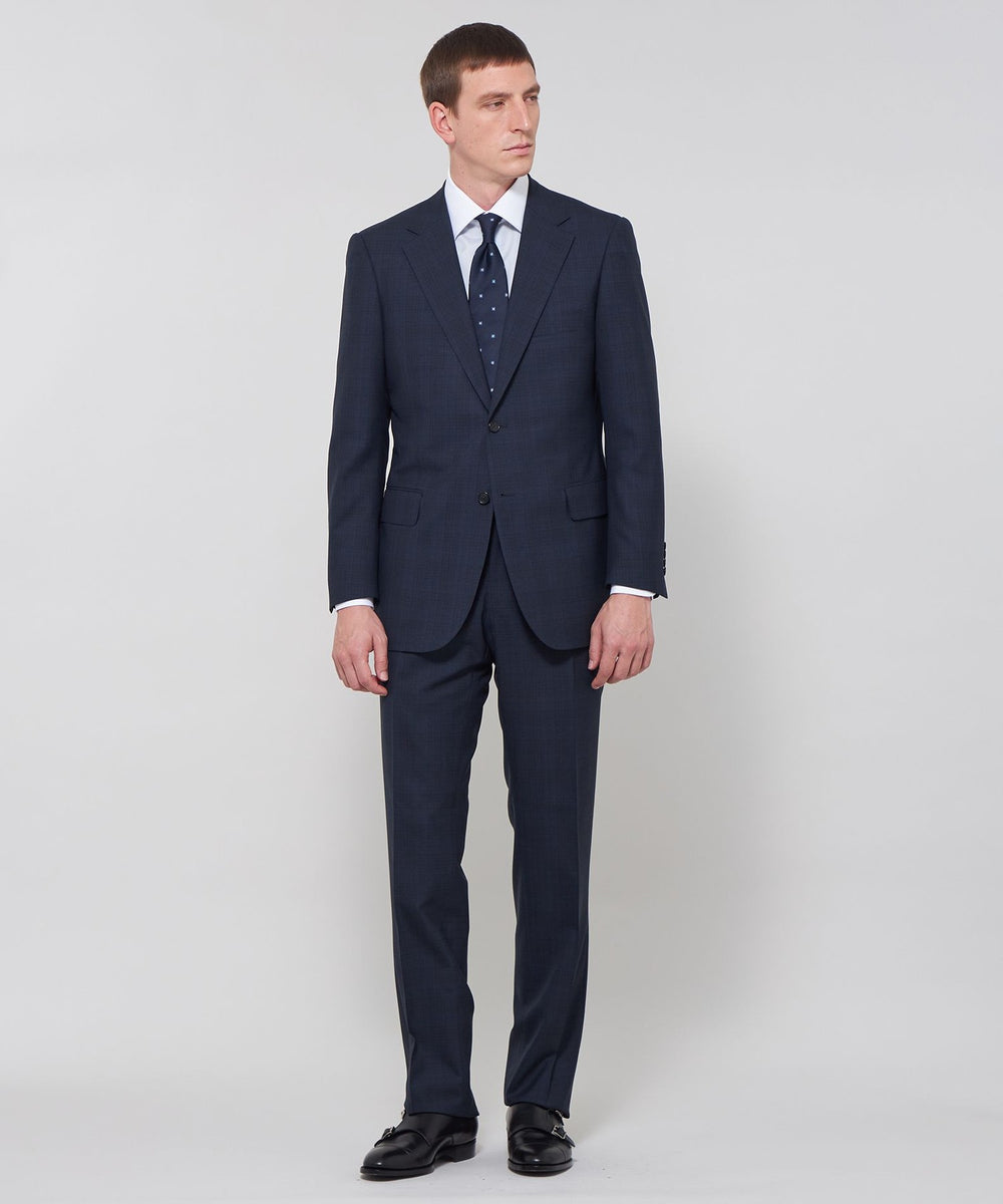 OX BRIDGE】【ZEGNA/ゼニア】メランジチェックスーツ(スーツ