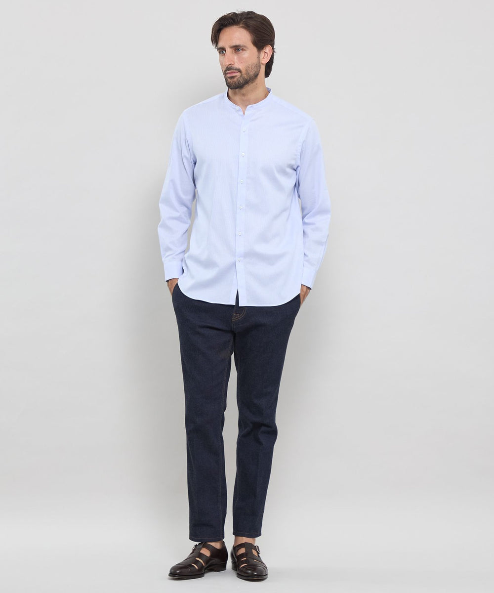 小紋ジャカードバンドカラーシャツ(トップス)｜MACKINTOSH LONDON