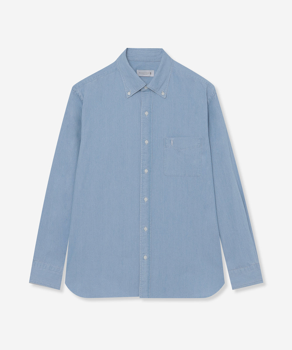 ノンツイストコットンデニムボタンダウンシャツ(トップス)｜MACKINTOSH