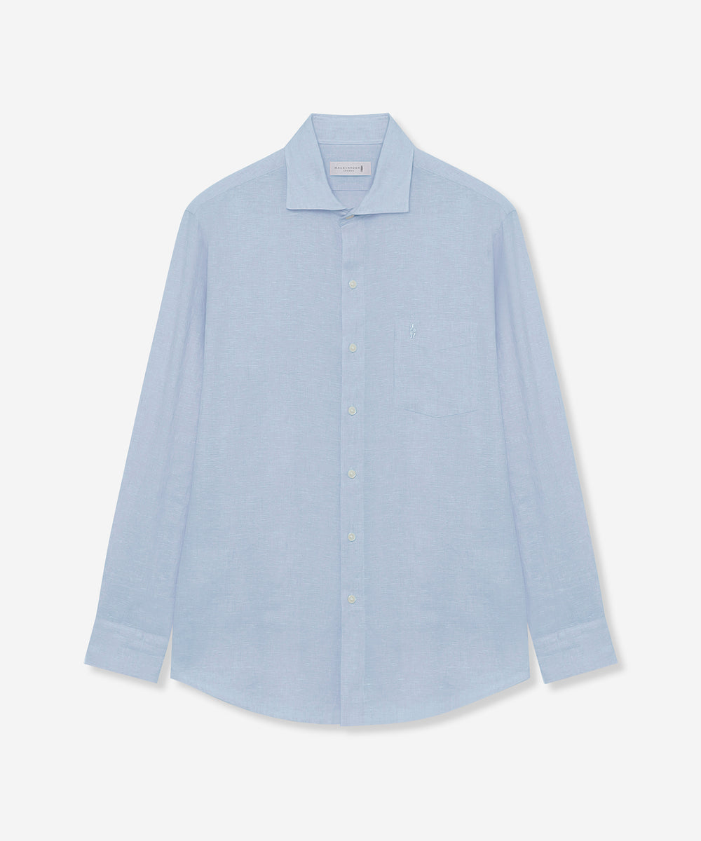 LEON掲載】ストレッチリネンワイドカラーシャツ(トップス)｜MACKINTOSH