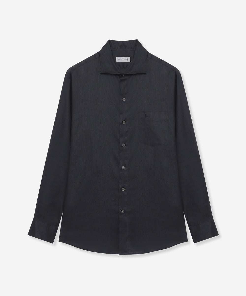 LEON掲載】ストレッチリネンワイドカラーシャツ(トップス)｜MACKINTOSH