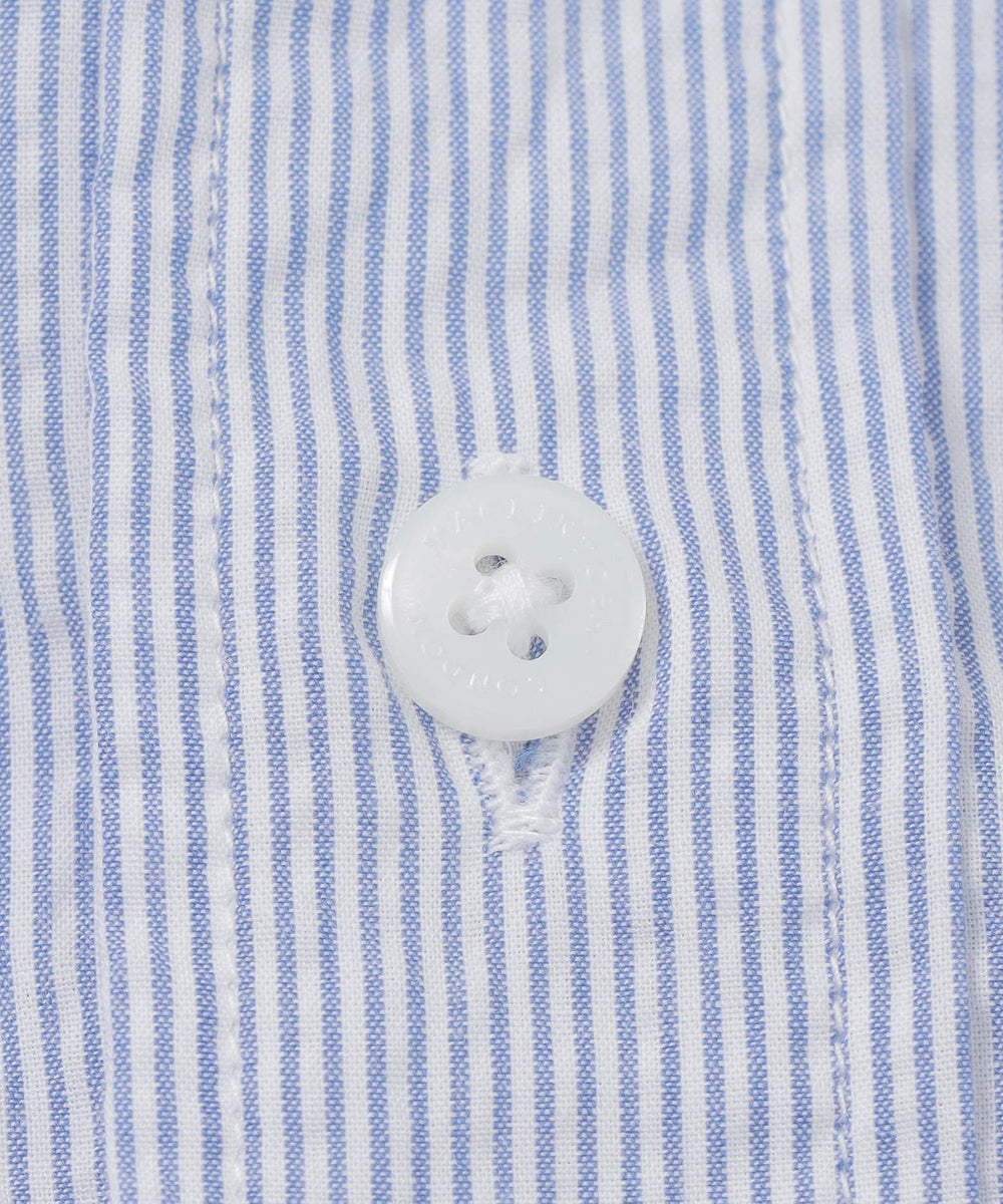 【WEB・一部店舗限定】シアサッカーストライプ半袖ボタンダウンシャツ