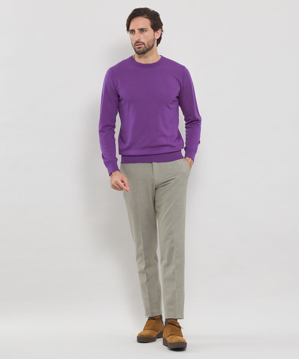 マッキー　Banner ロイヤルブルー　コットンニット　イギリス製 Banner ロイヤルブルー コットンニット イギリス王室 ワラント