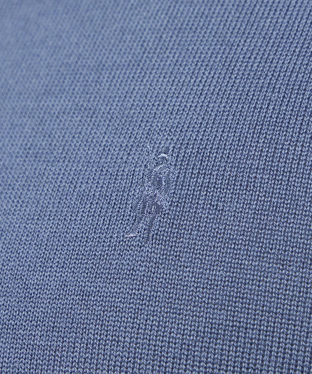 14ゲージウォッシャブルウールクルーネックニット(トップス