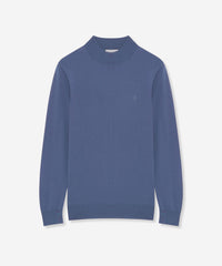 14ゲージウォッシャブルウールモックネックニット(トップス