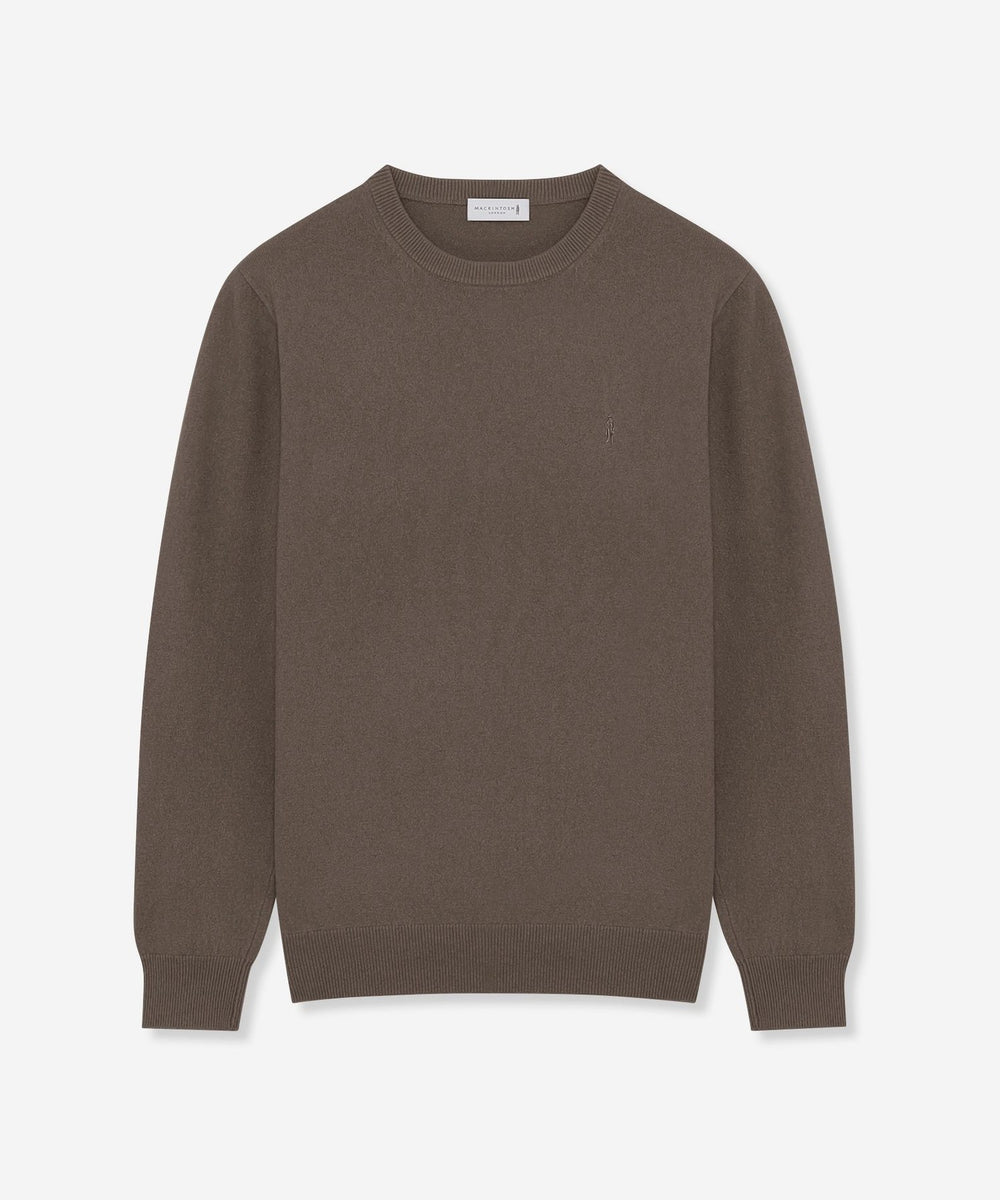 12G天竺エクストラファインウールクルーネックニット(トップス