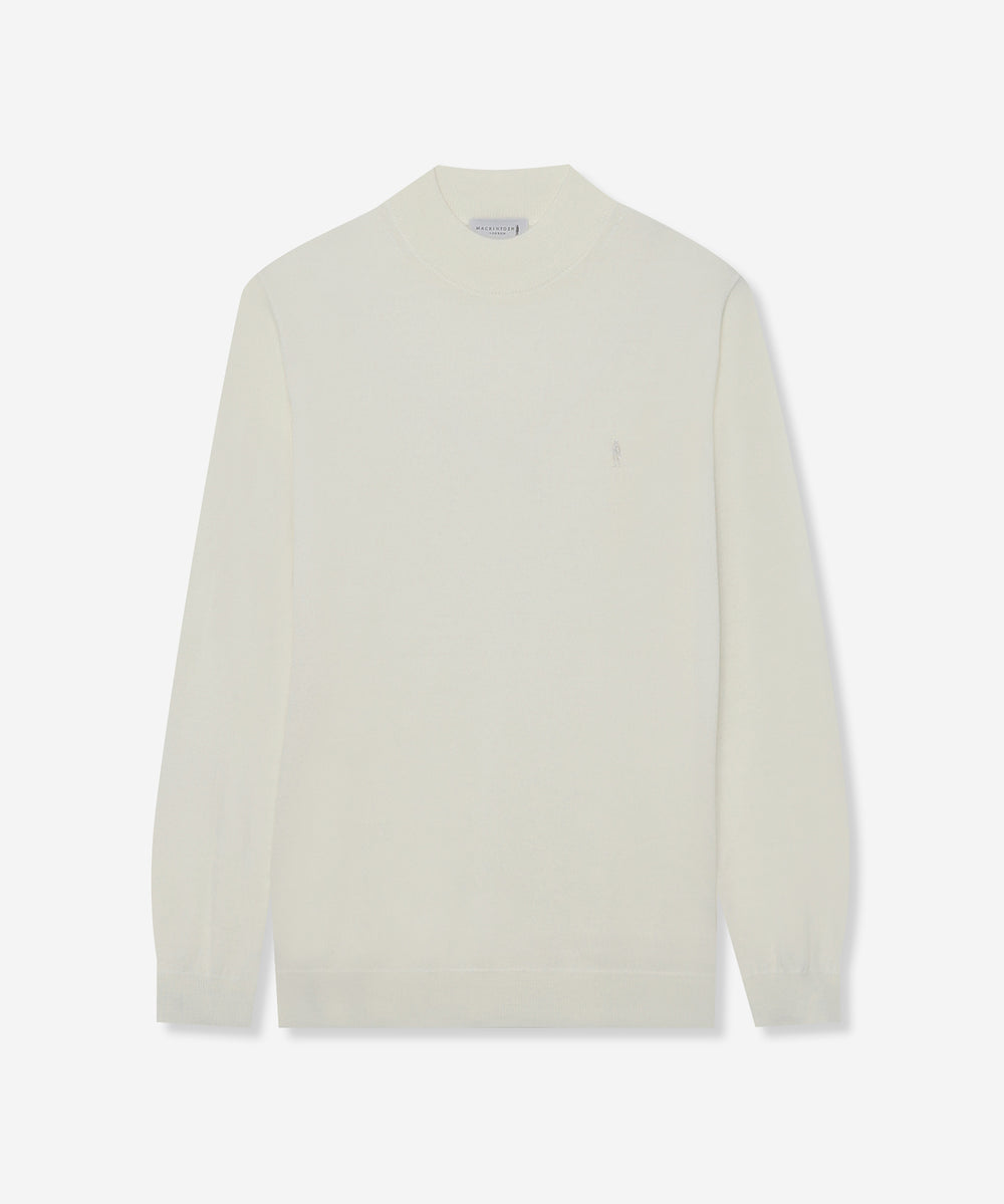 WEB・一部店舗限定】ハイゲージ天竺モックネックニット(トップス