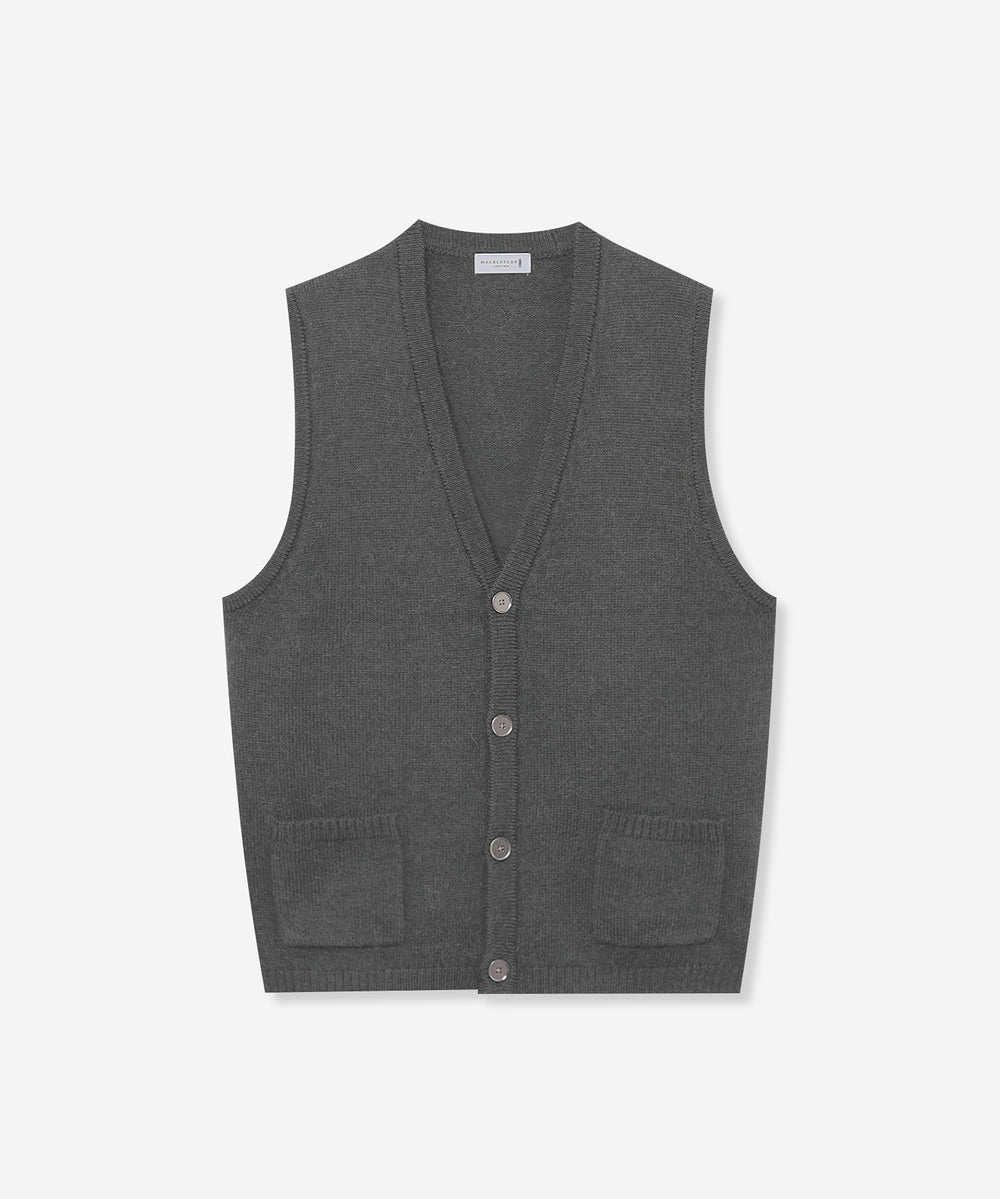 45R ウールアルパカ縮絨 ニットベスト ウールアルパカニットベスト(トップス)｜MACKINTOSH LONDON