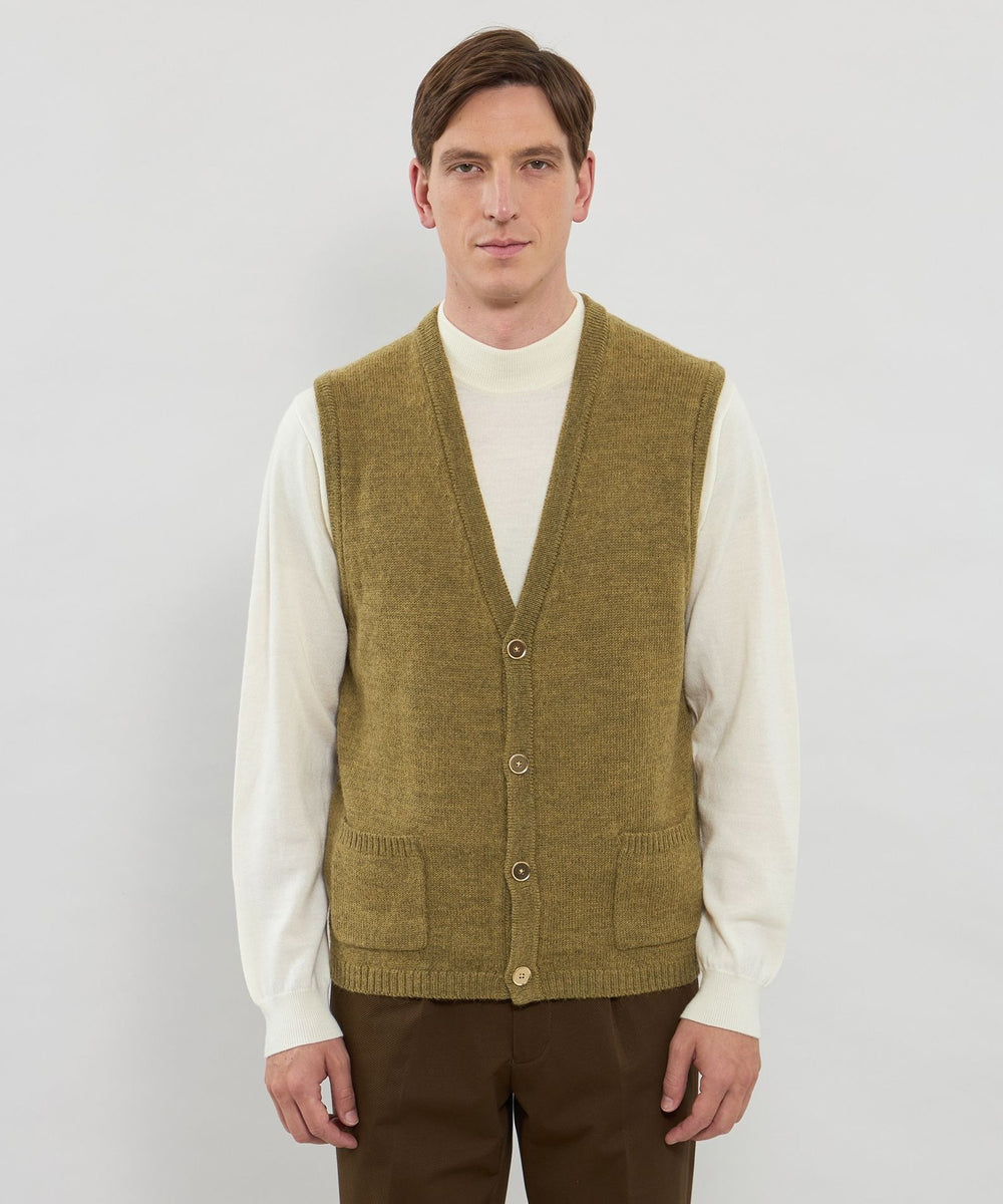 ウール ニットベスト 38 at last ウールアルパカニットベスト(トップス)｜MACKINTOSH LONDON