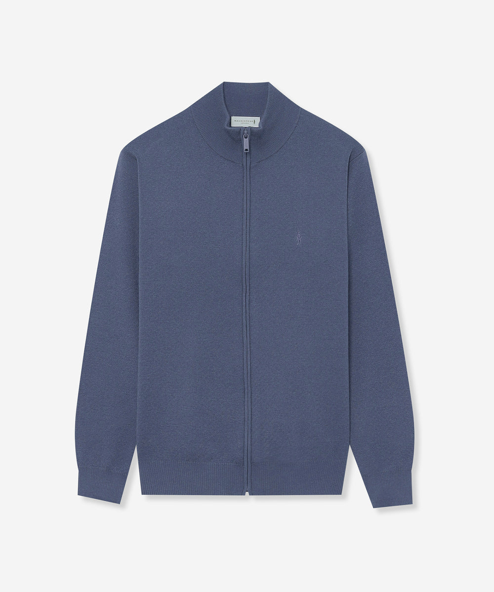 ハイゲージケーブルフルジップアップニット(トップス)｜MACKINTOSH