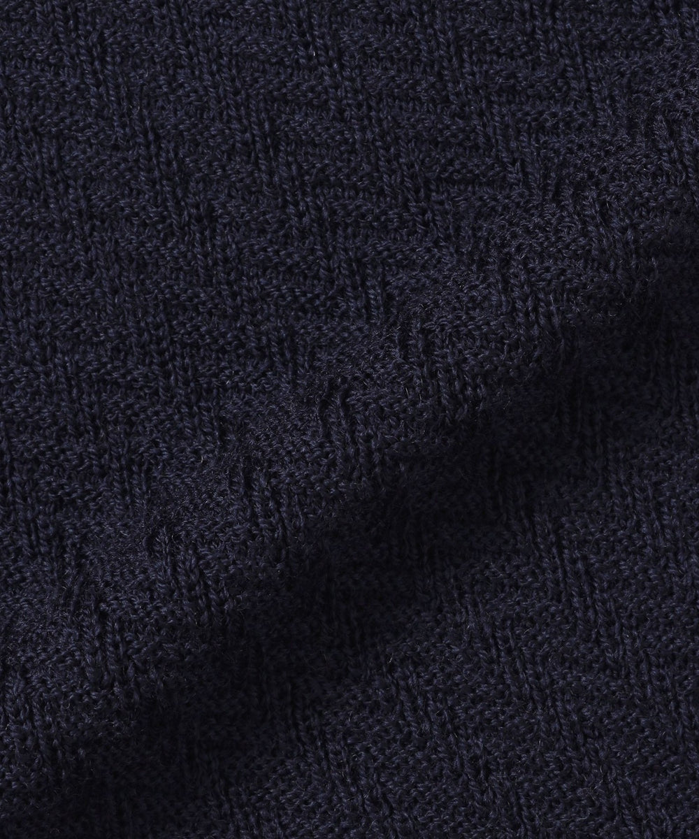 WEB・一部店舗限定】ハイゲージケーブルフルジップアップニット