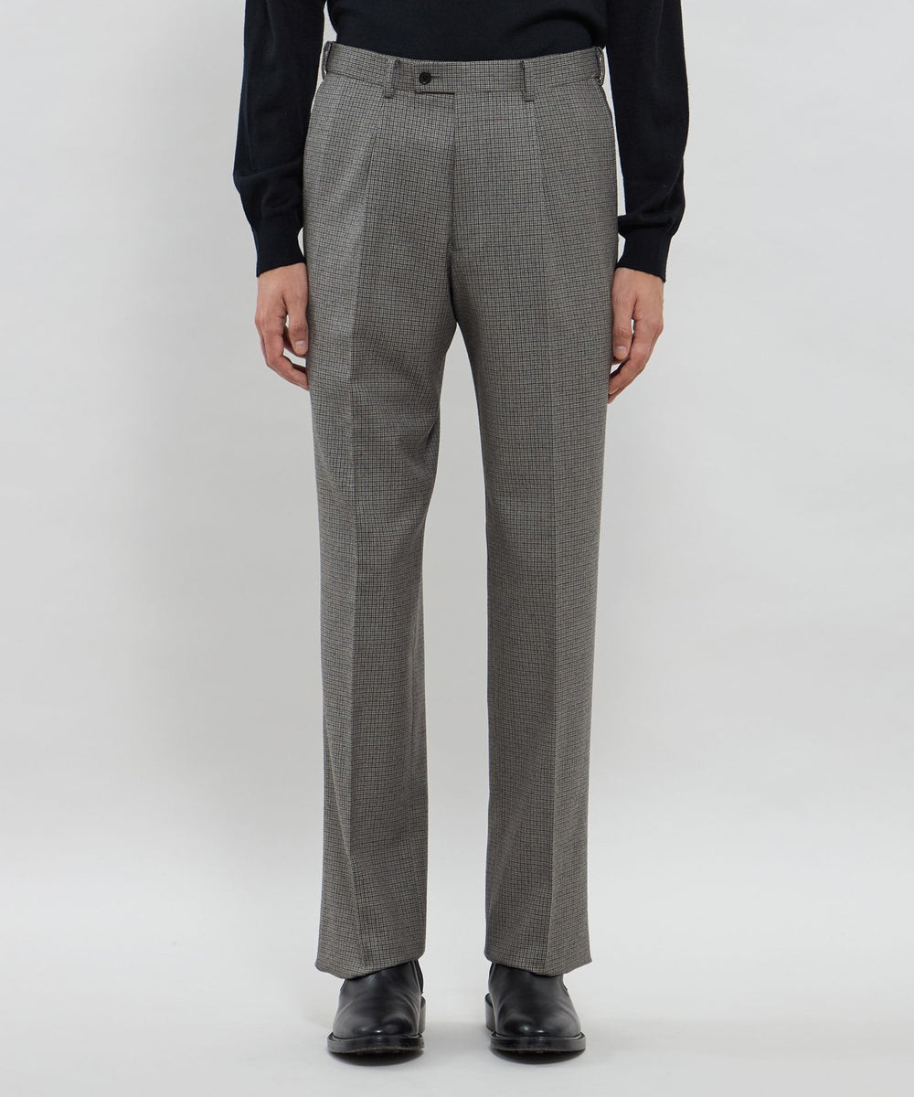 Adjustable Fit】ガンクラブフランネル 1プリーツスラックス(パンツ