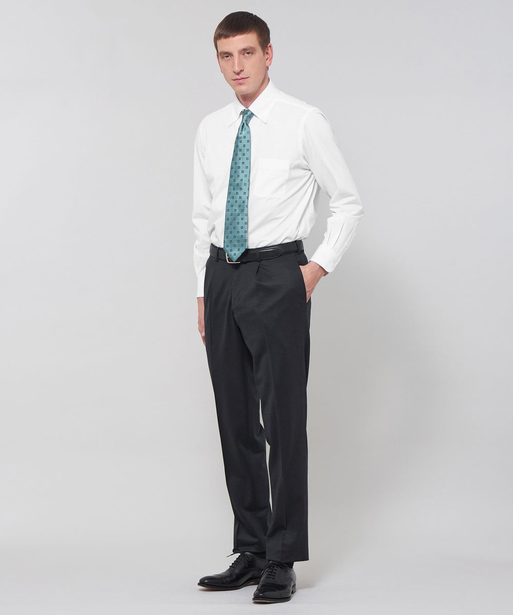 FLEX JERSEY】ハイゲージジャカードグレンチェックセットアップパンツ