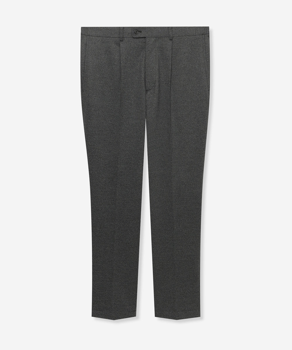 サロン0126 FLEX JERSEY】ハイゲージジャカードハウンドトゥースセットアップ