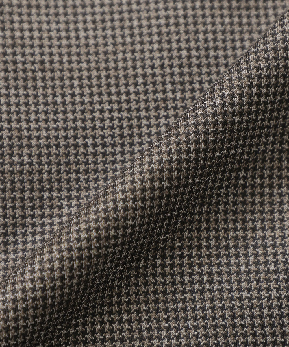 FLEX JERSEY】ハイゲージジャカードハウンドトゥースセットアップ