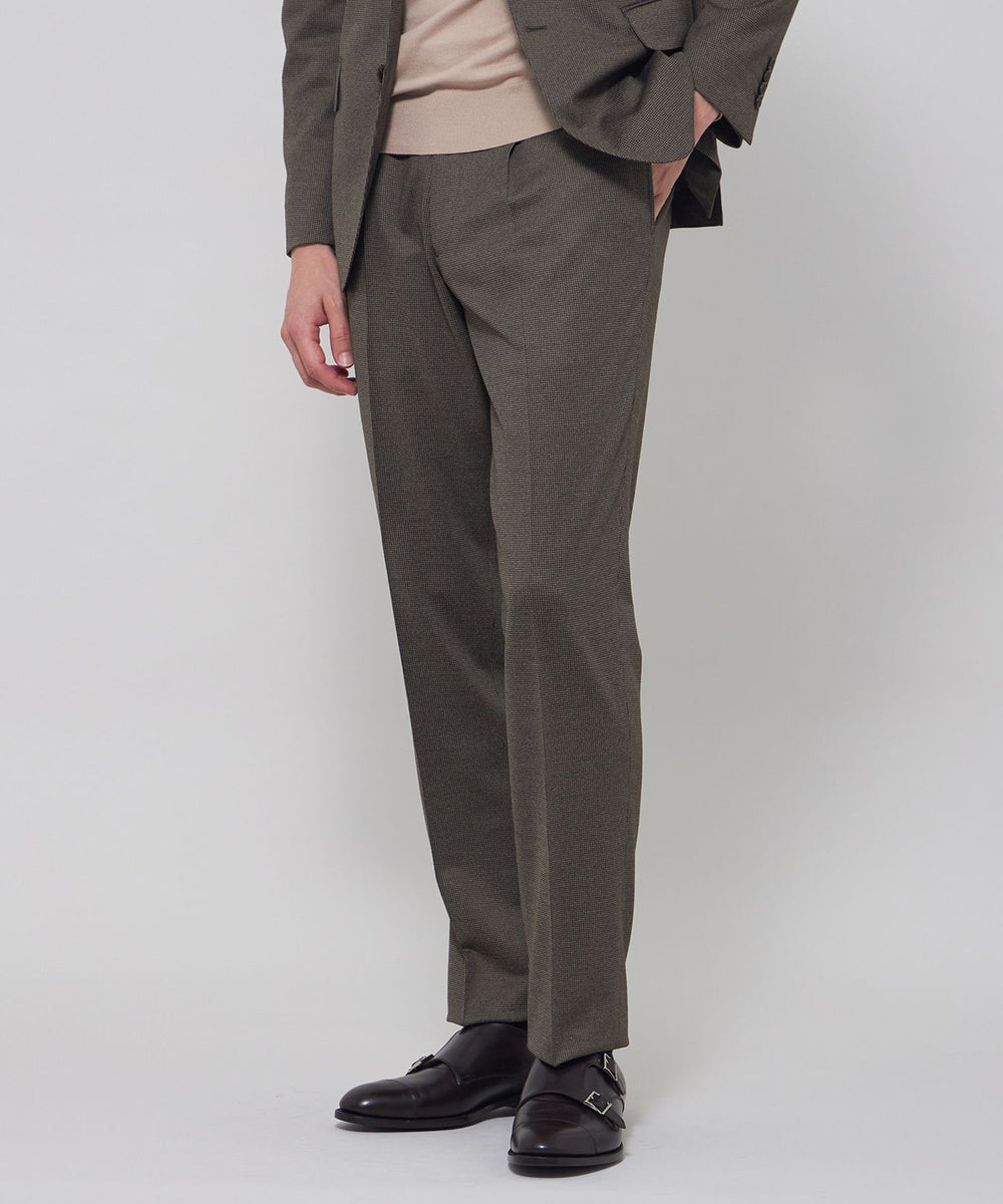 FLEX JERSEY】ハイゲージジャカードハウンドトゥースセットアップ