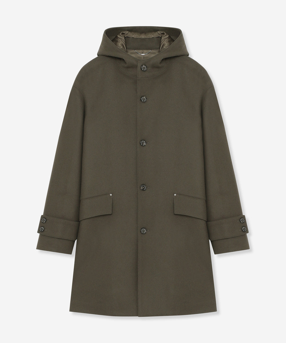 【MACKINTOSH LONDON】 【MACKINTOSH】【HUMBIE Hood SL/ハンビーフードスリム】ウールメルトンショートフーデットコート