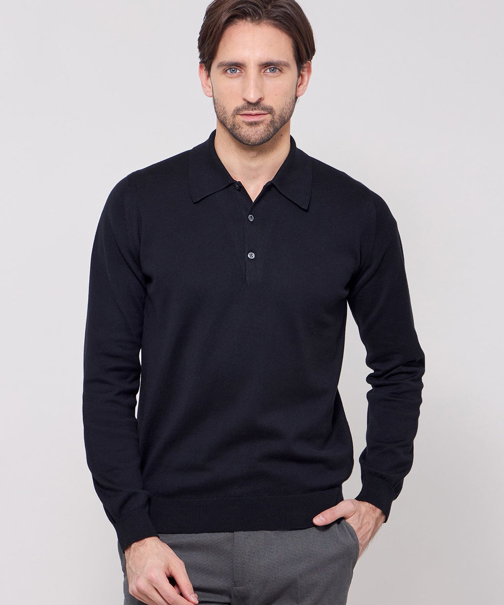 JOHN SMEDLEY】シーアイランドコットン24ゲージニットポロ(トップス