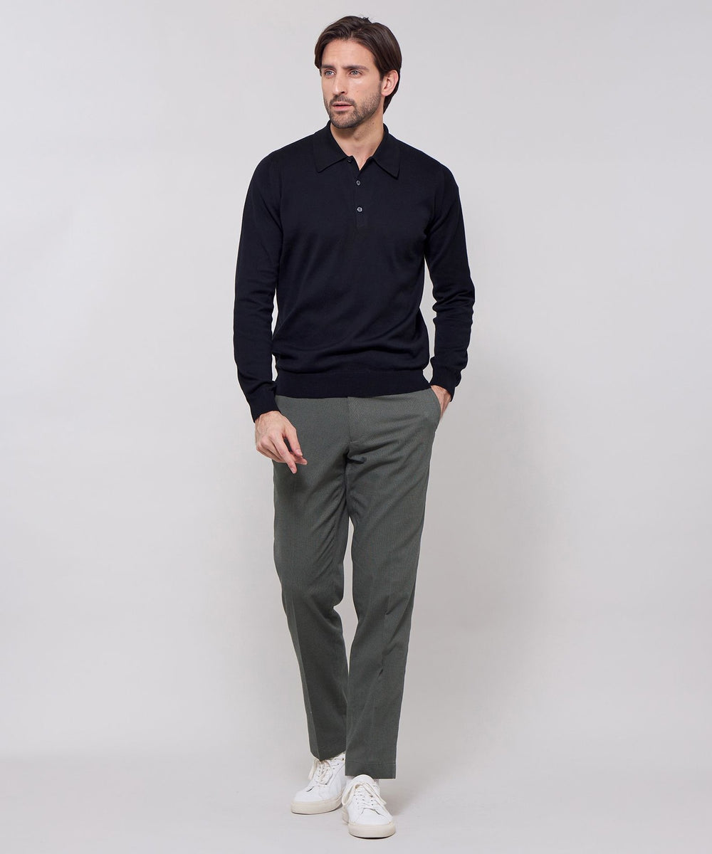JOHN SMEDLEY】シーアイランドコットン24ゲージニットポロ(トップス